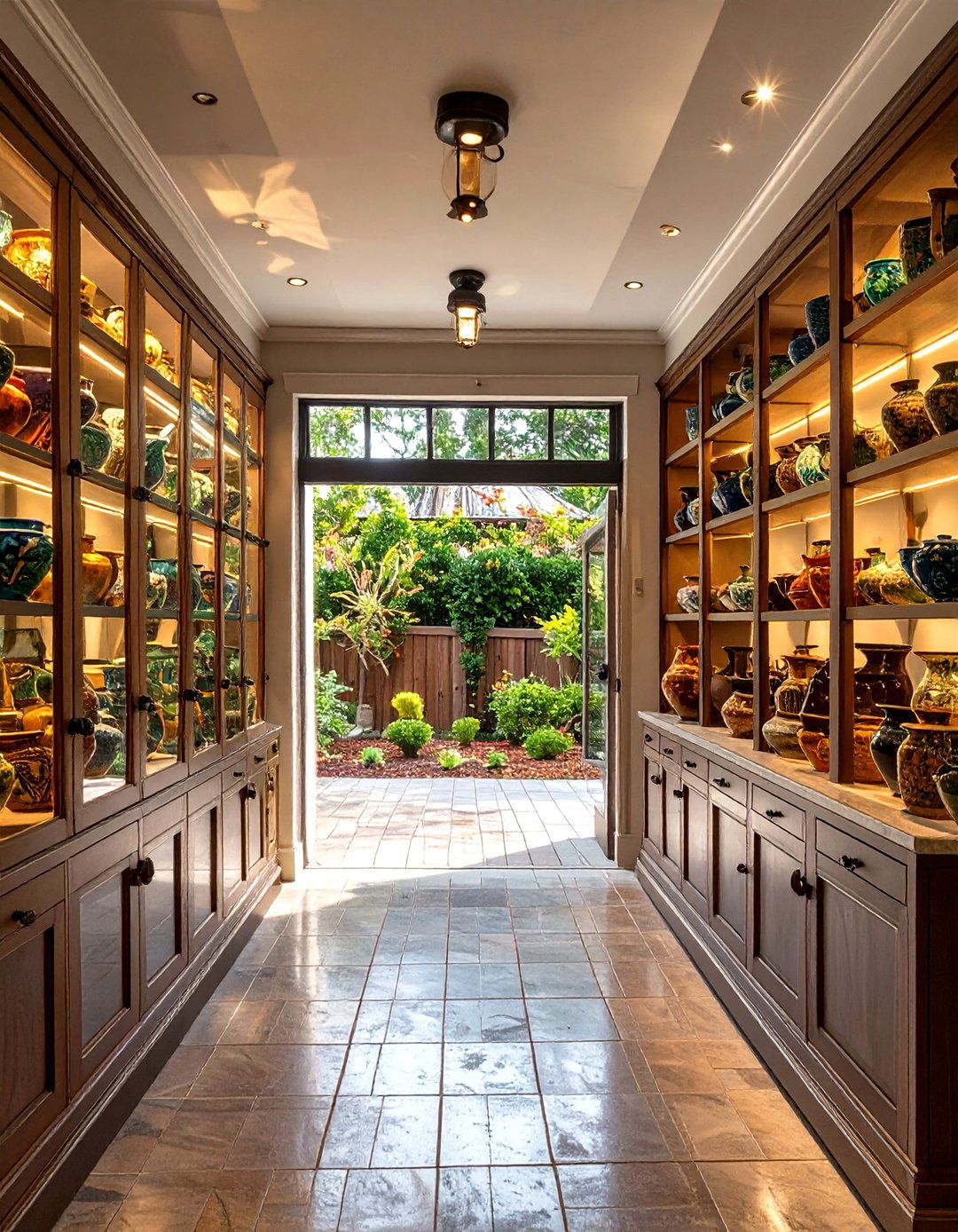 The Collectors Display Case - 30 enclosed breezeway ideas from garage to house