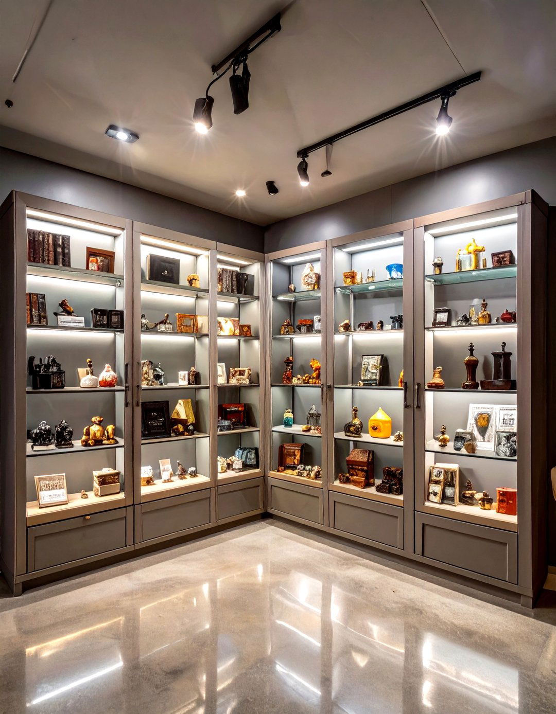The Collectors Display Room - 30 cool garage makeover ideas