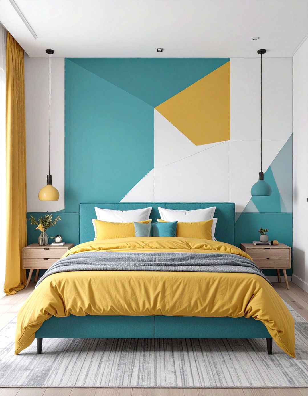 The Color Block Bedroom - 30 cool bedroom ideas