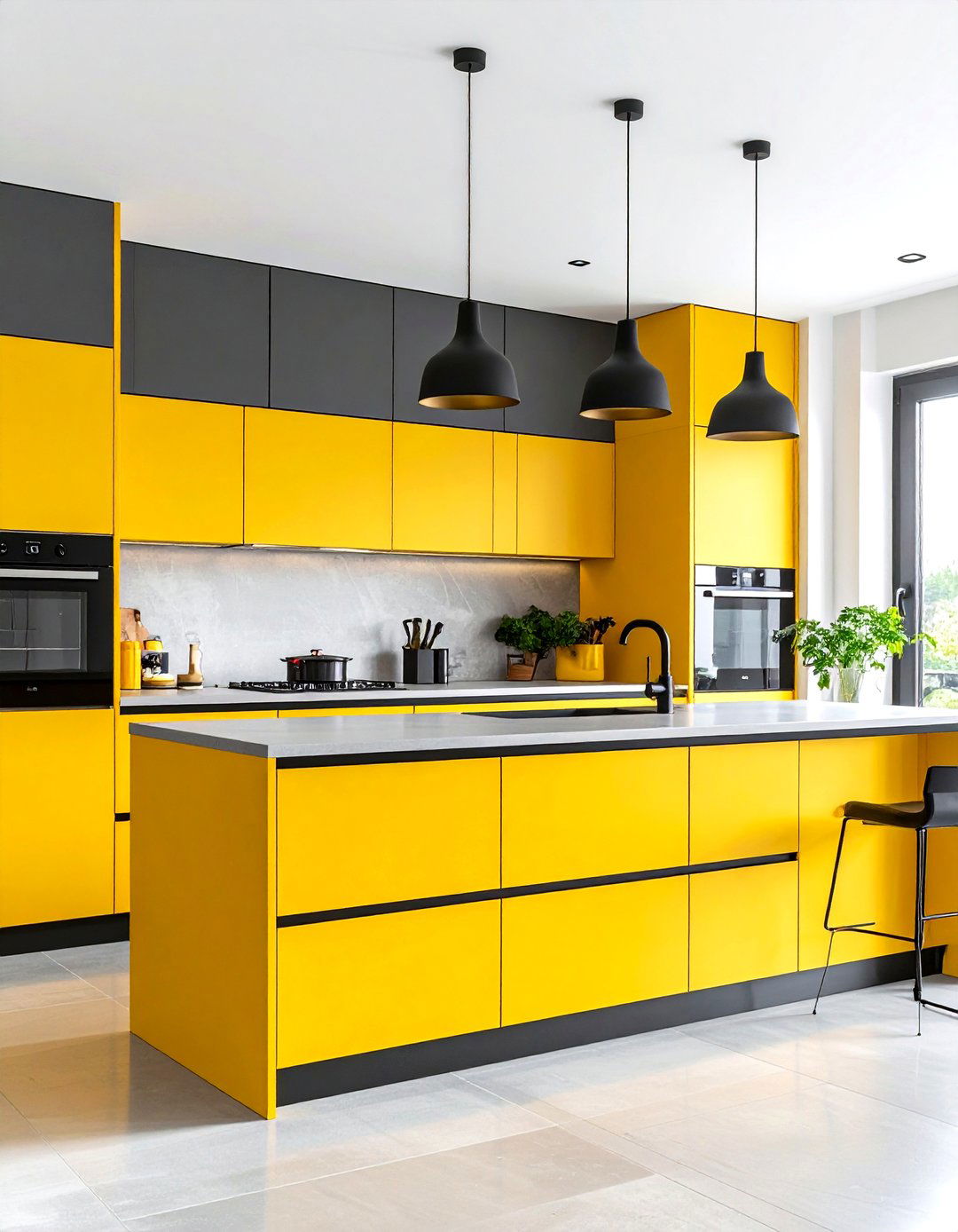 The Color Blocked Contemporary Kitchen - 30 kitchen layout design tool ideas