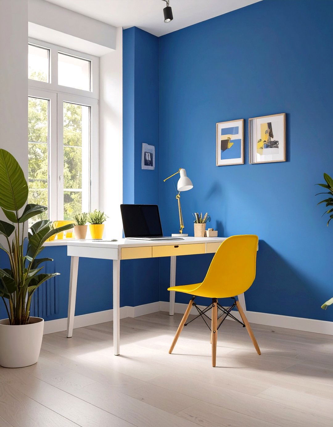 The Color Blocked Creative Zone - 30 home office ideas for her