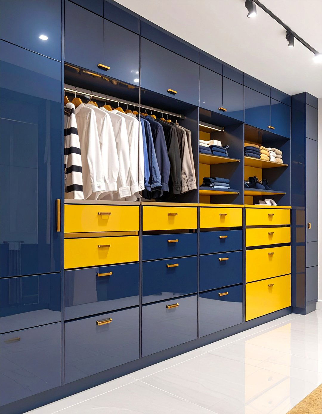 The Color Blocked Custom Closet - 30 custom closet ideas