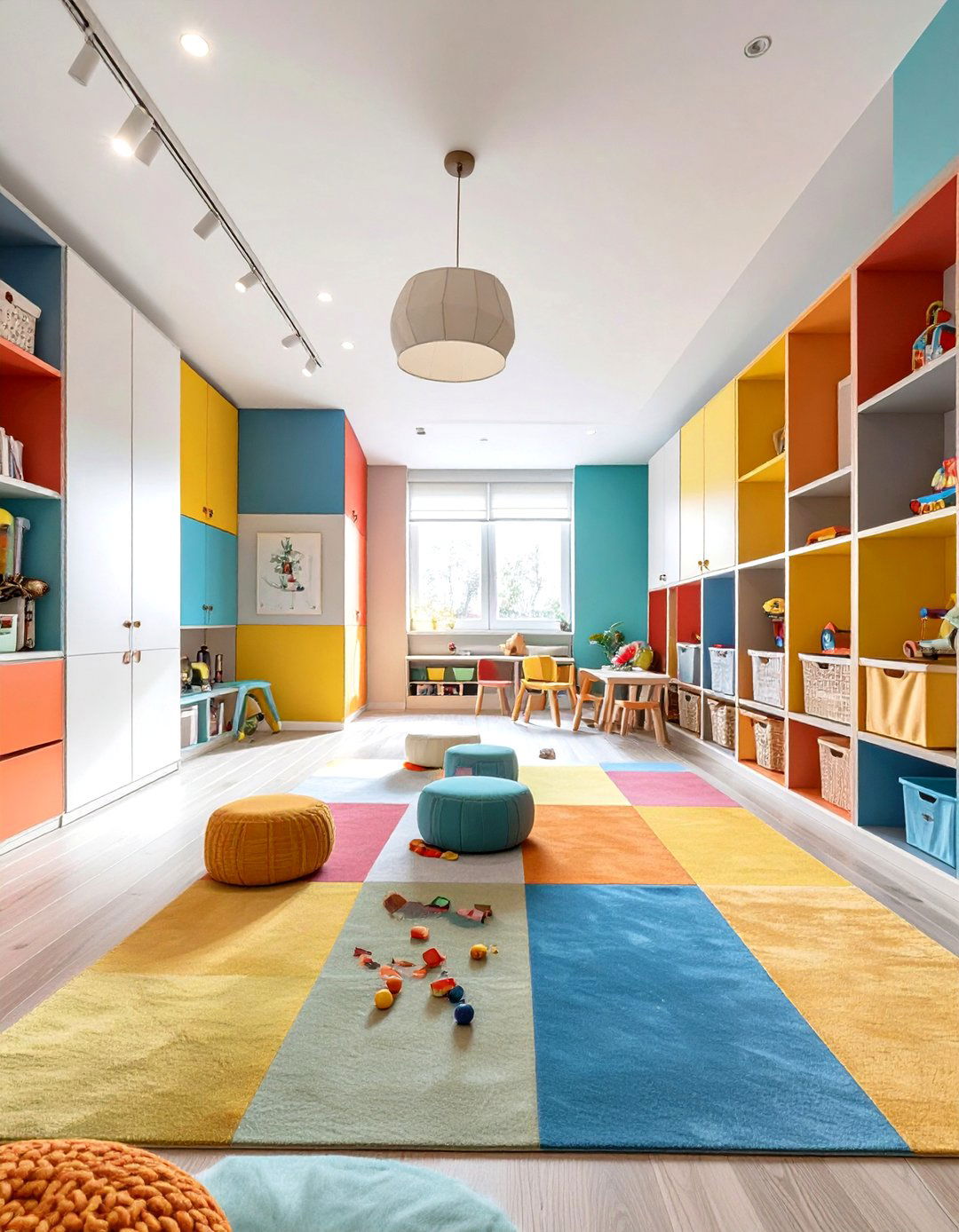 The Color Blocked Kids Playroom - 30 interior design websites free ideas