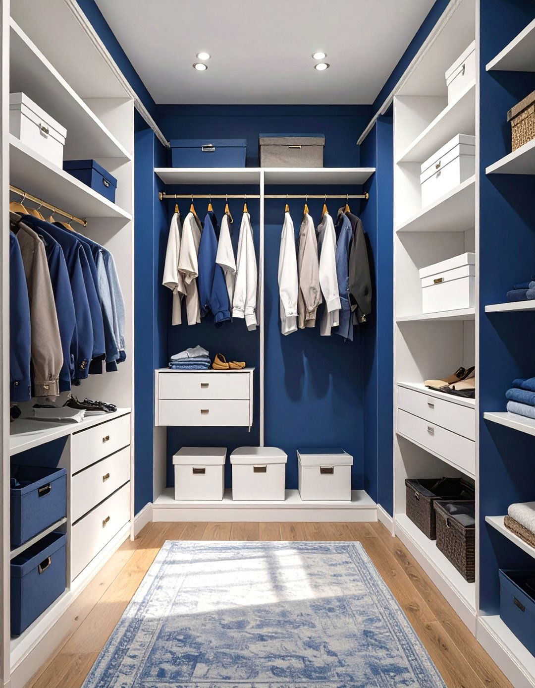 The Color Blocked Organization Closet - 30 narrow closet ideas