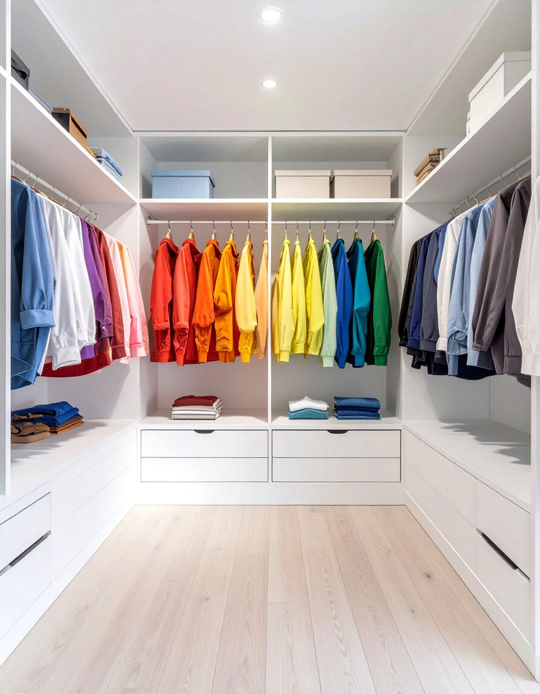Color Code Closewt 30 Closet Organizing Ideas for a Tidy and Efficient Home - We Love Home ...
