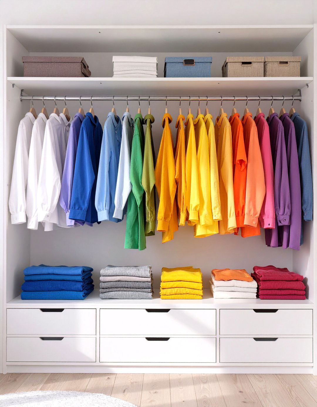 The Color Coded Closet System - 30 ikea closet design tool ideas
