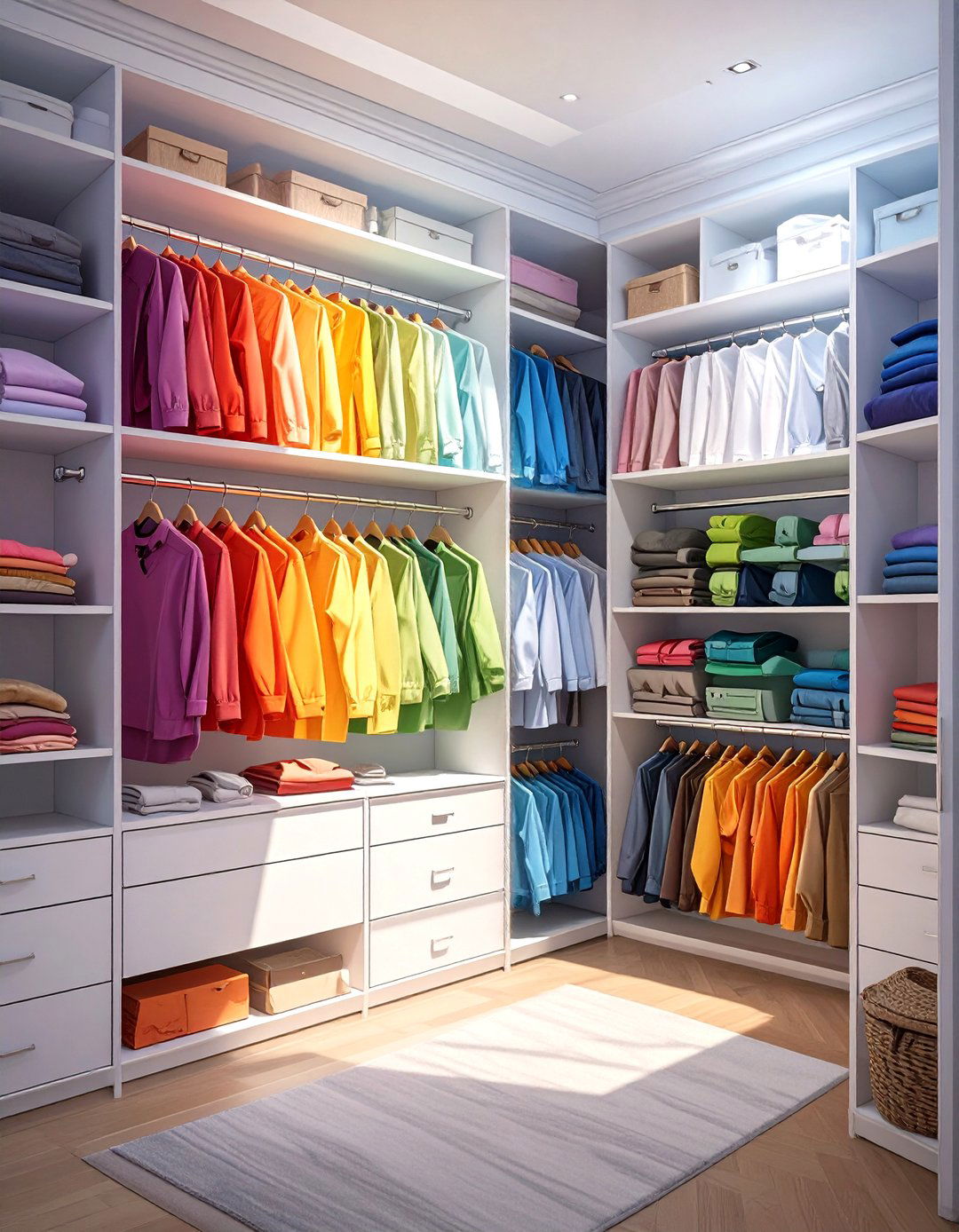 The Color Coded Closet System - 30 organize closet ideas