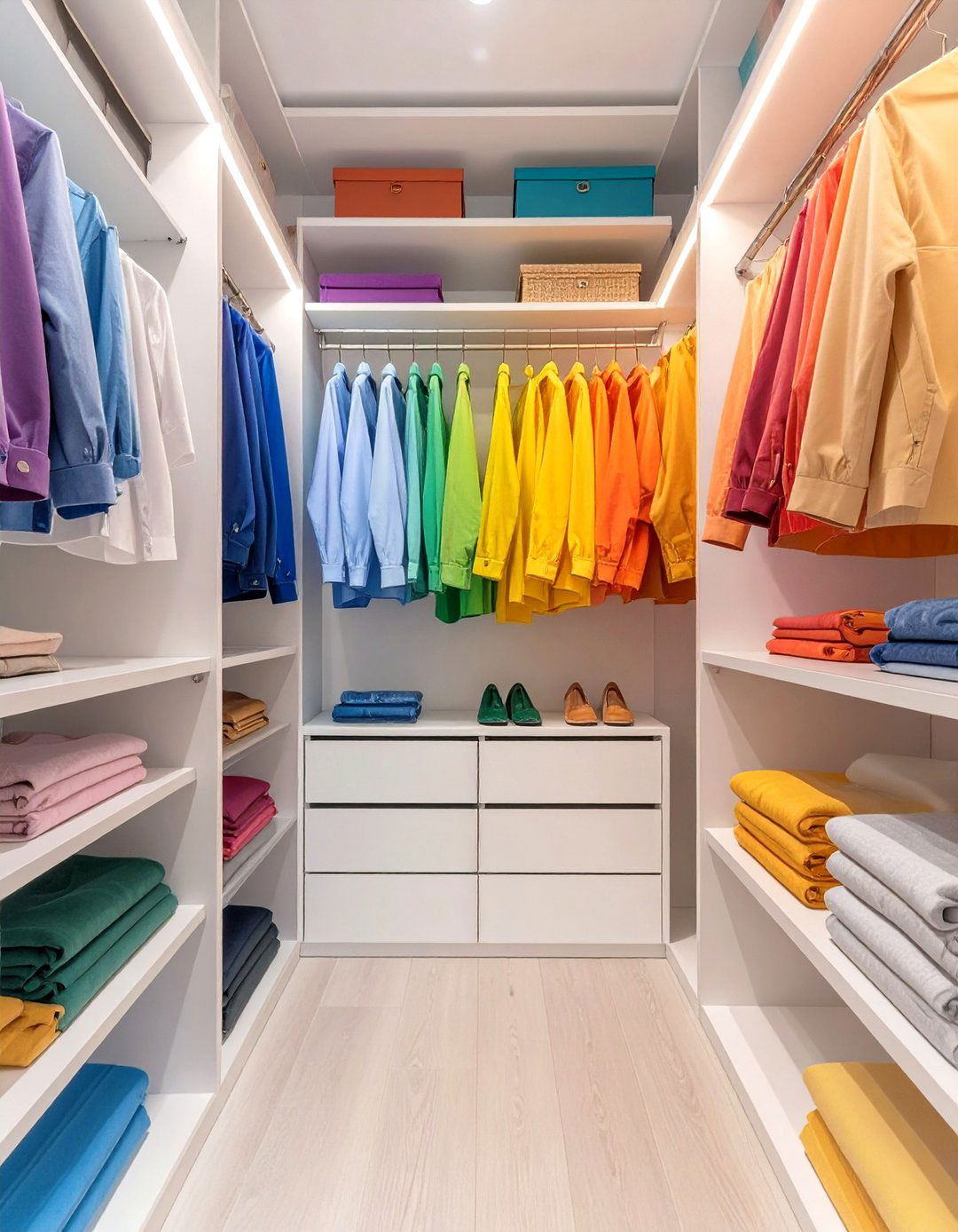 The Color Coded Closet for Visual Harmony - 30 ikea closet organizer ideas