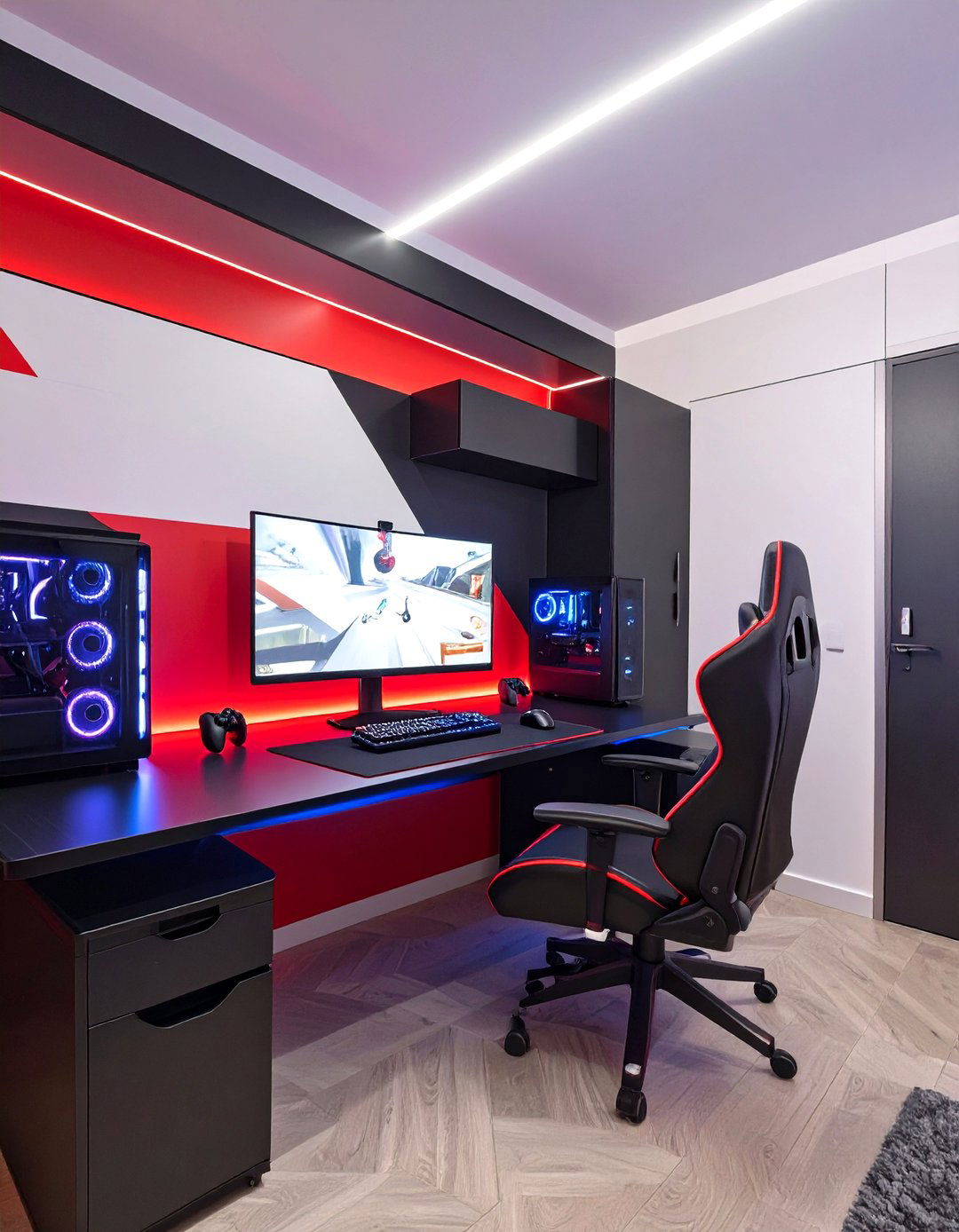 The Color Coded Command Center - 30 game room ideas on a budget