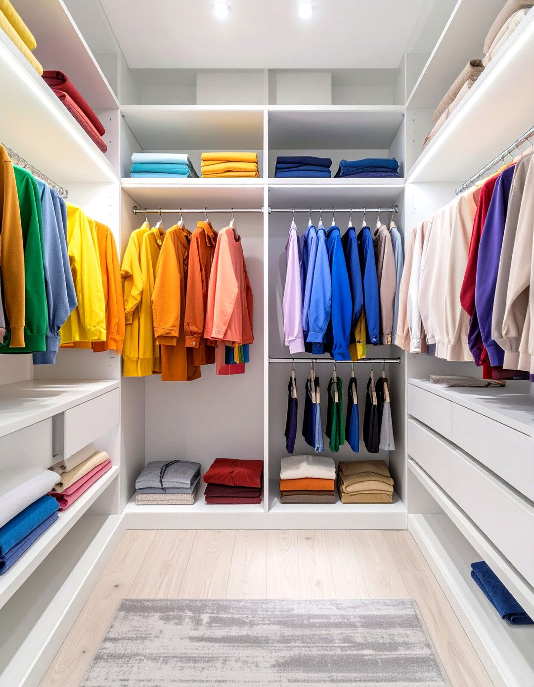 The Color Coded Organization System - 30 design your own closet ideas