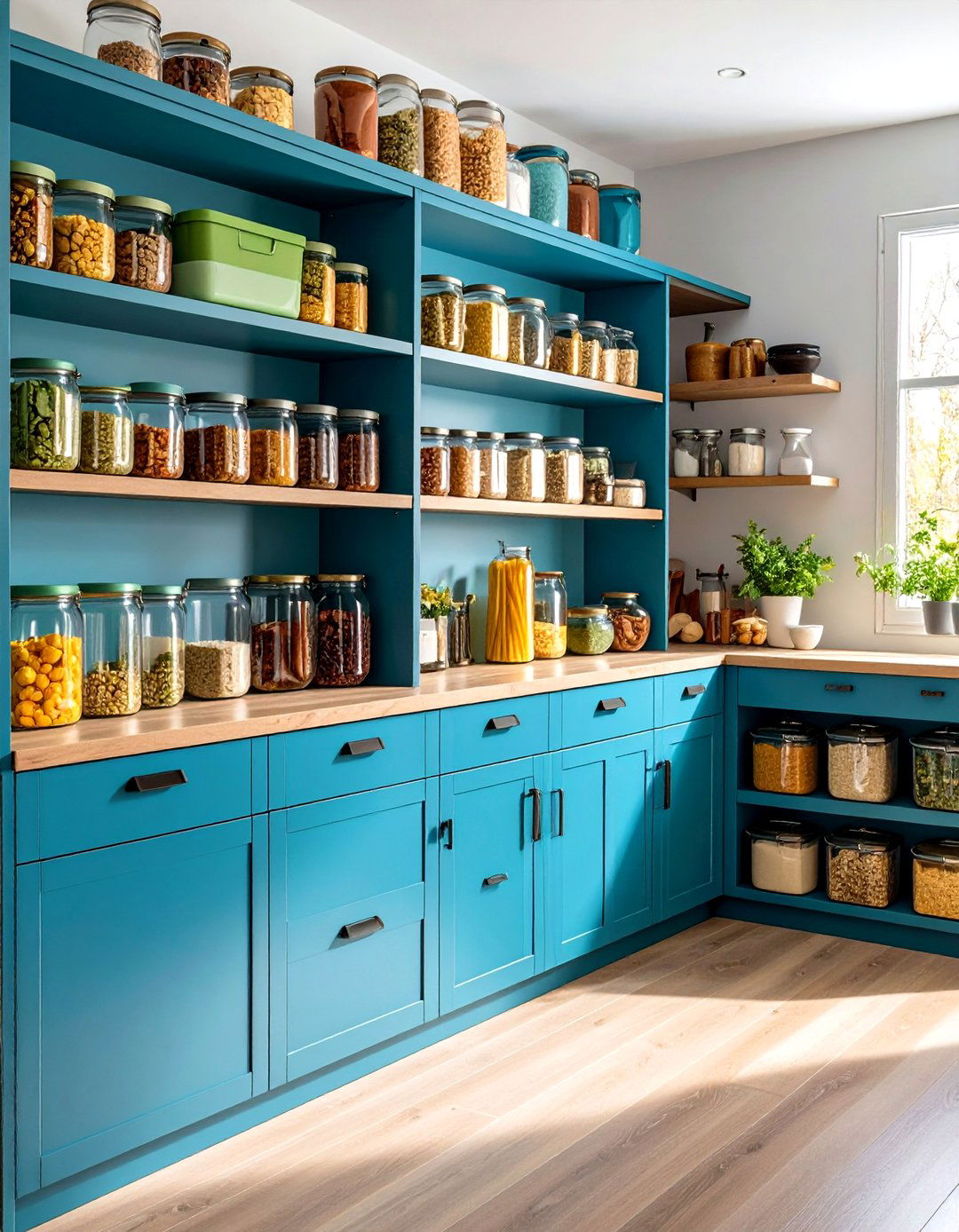 The Color Coded Organization Theme - 30 kitchen cabinet organization ideas