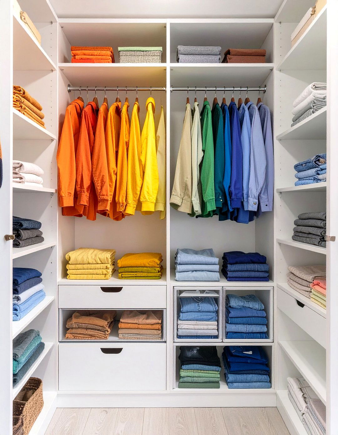The Color Coded Organizers Dream - 30 closet by design reviews ideas
