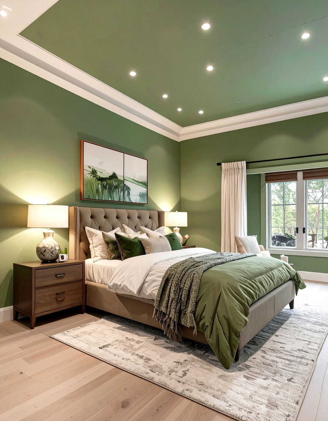 The Color Drench Bedroom Ceiling - 30 master bedroom tray ceiling ideas