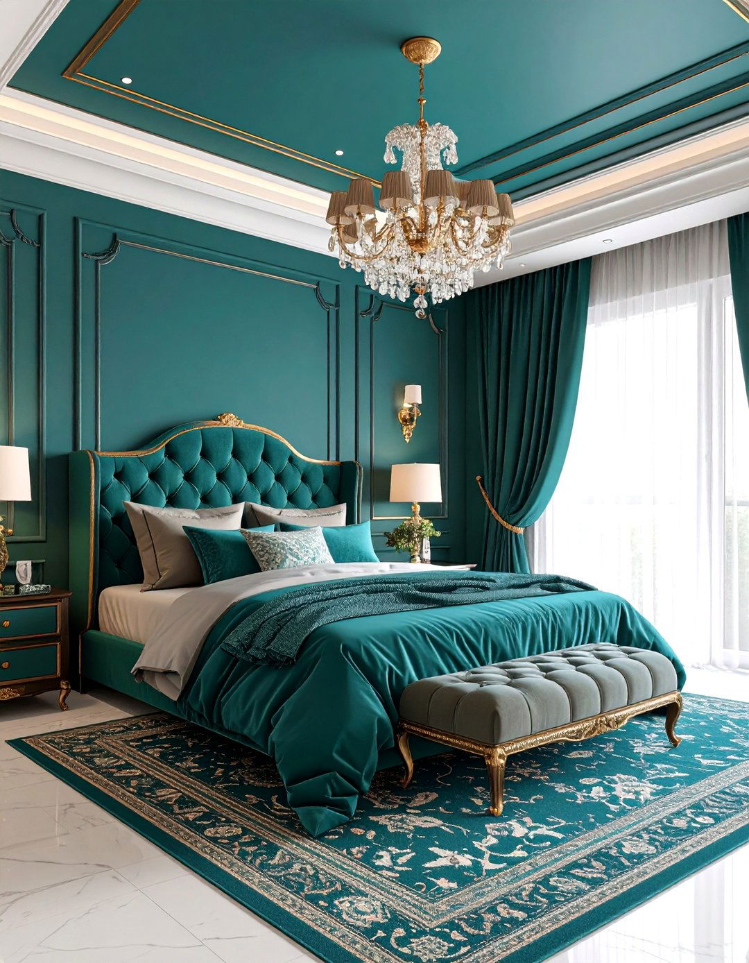 The Color Drenched Bedroom - 30 grown woman bedroom ideas