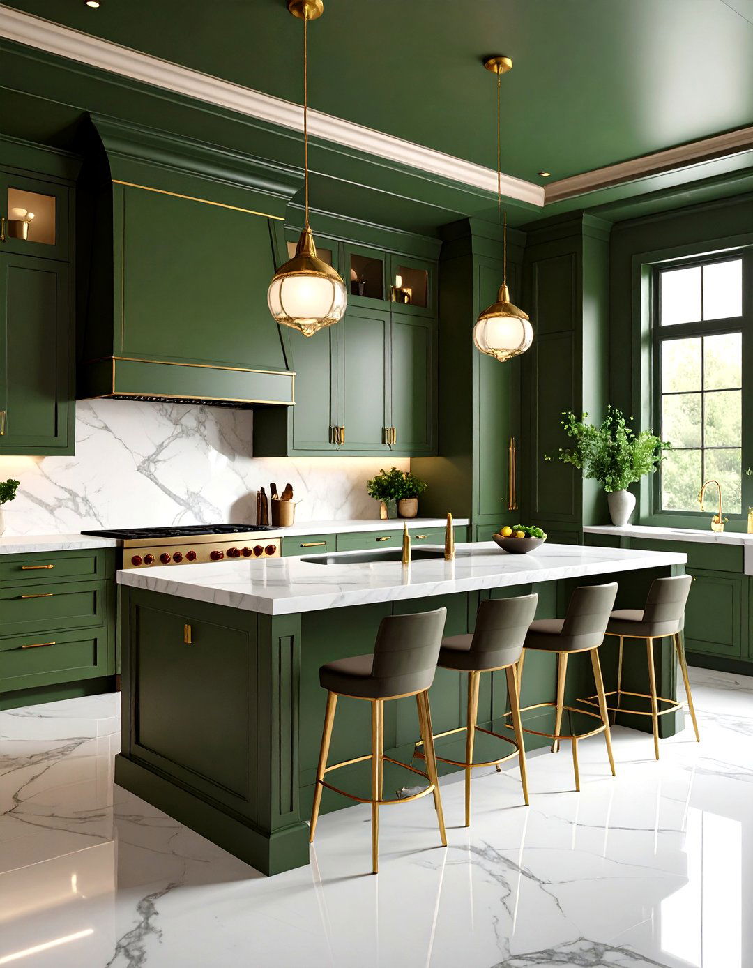 The Color Drenched Kitchen - 30 kitchen decor ideas 2025