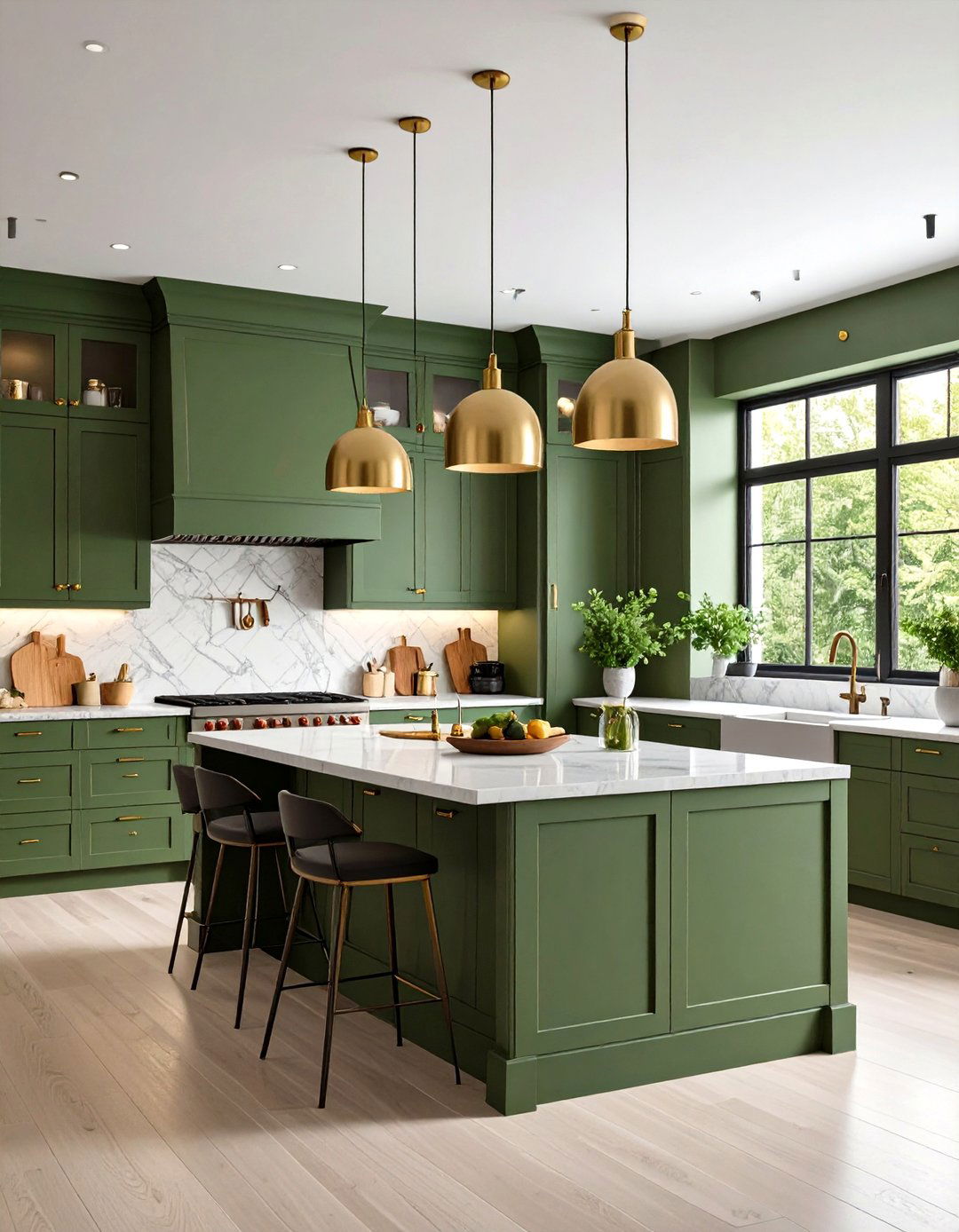 The Color Drenched Kitchen - 30 kitchen remodel trends