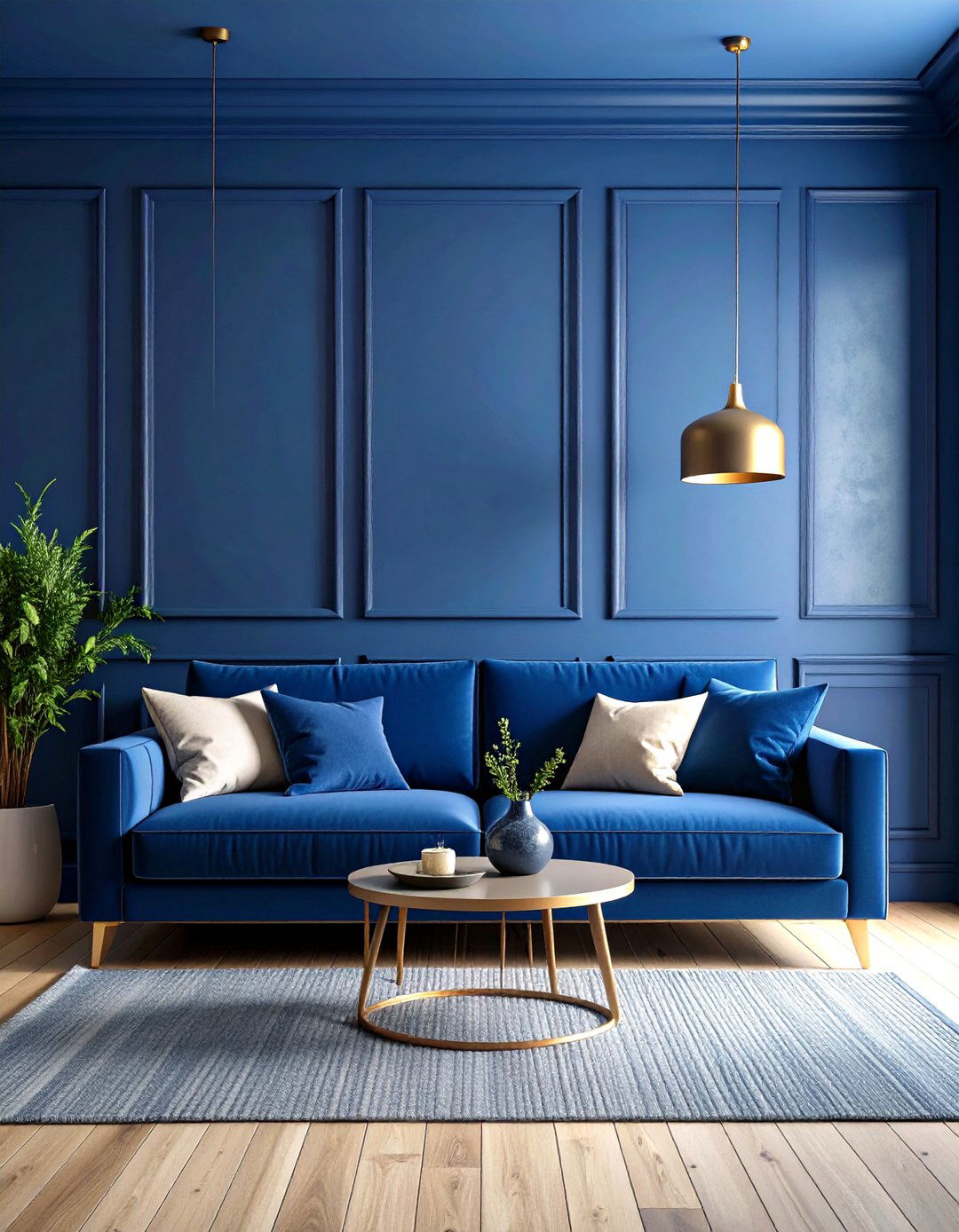 The Color Drenched Living Room - 30 living room decor ideas