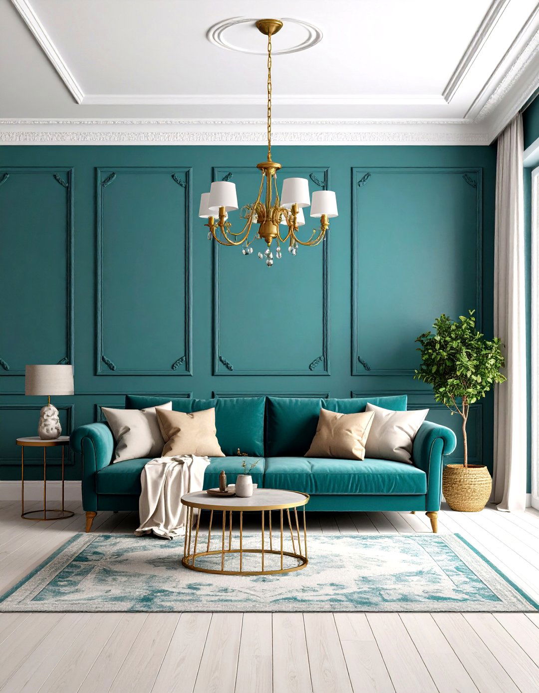 The Color Drenched Living Room - 30 living room decoration ideas