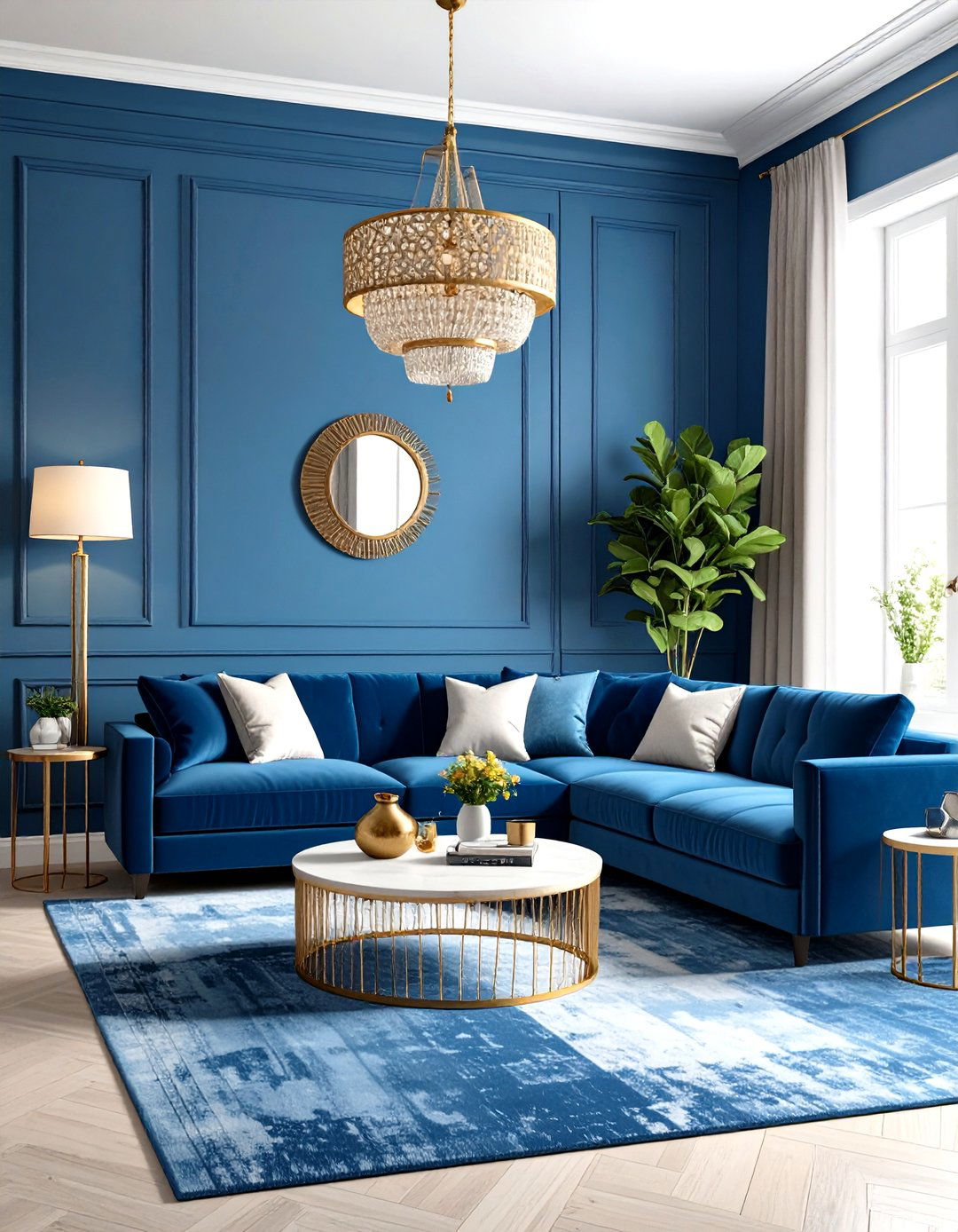 The Color Drenched Maximalist Living Room - 30 living room remodel ideas