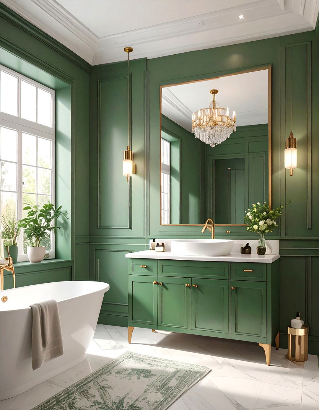 The Color Drenching Strategy Bathroom - 30 bathroom color ideas 2025