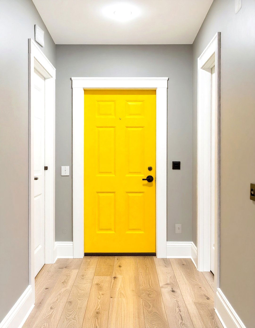 The Color Pop Basement Door - 30 basement door ideas