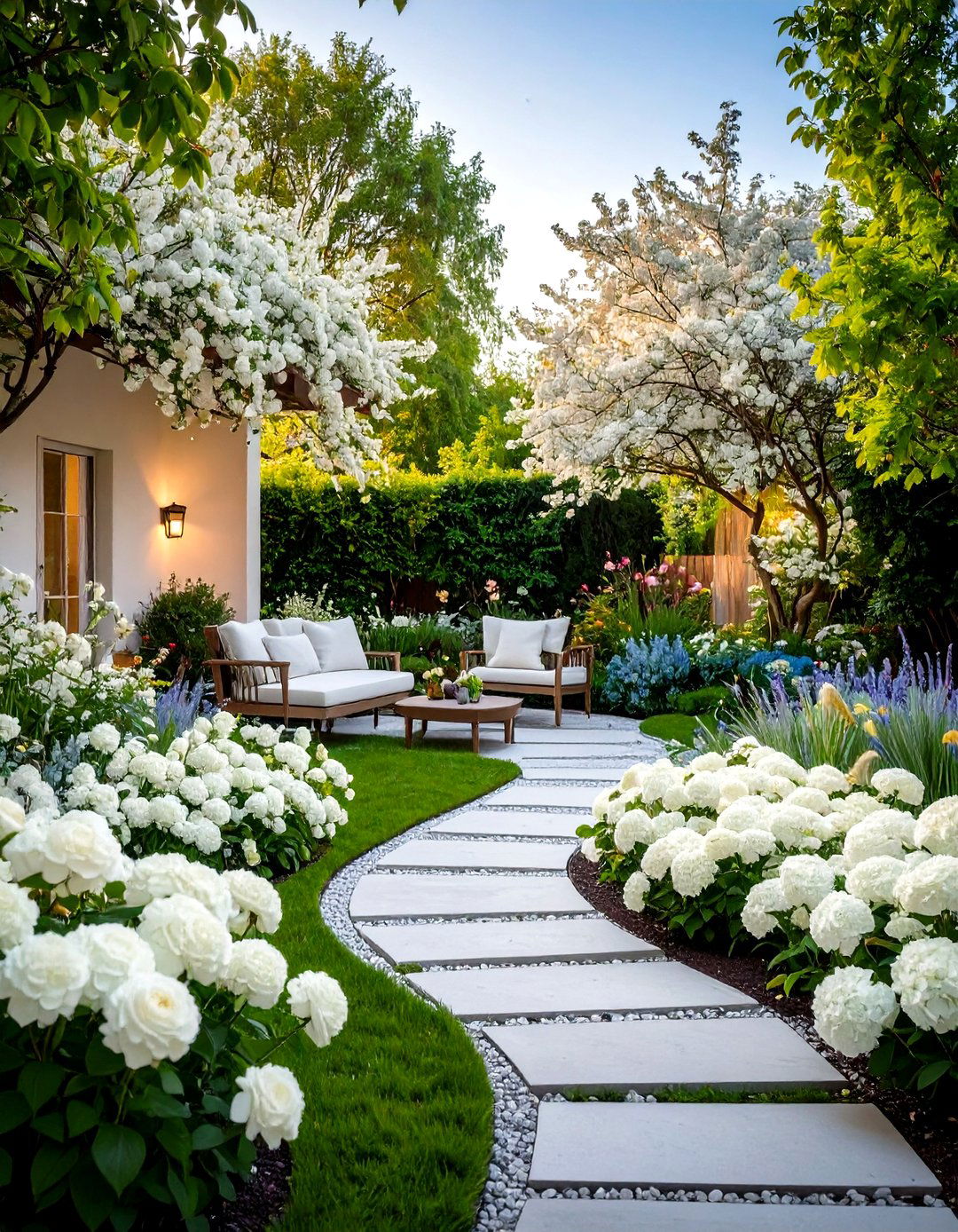 The Color Themed Garden - 30 landscaping backyard ideas