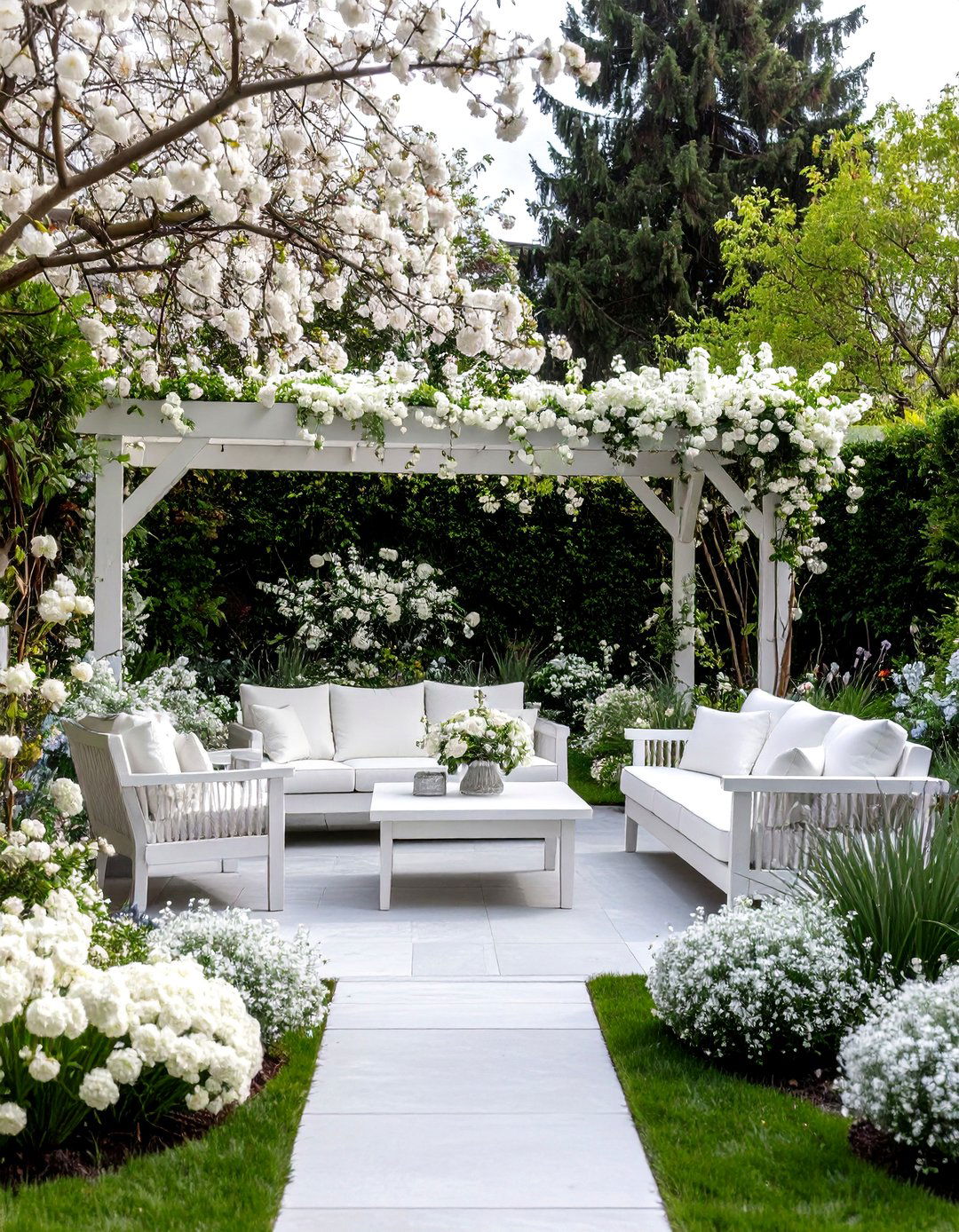 The Color Themed Garden Backyard - 30 backyard decor ideas