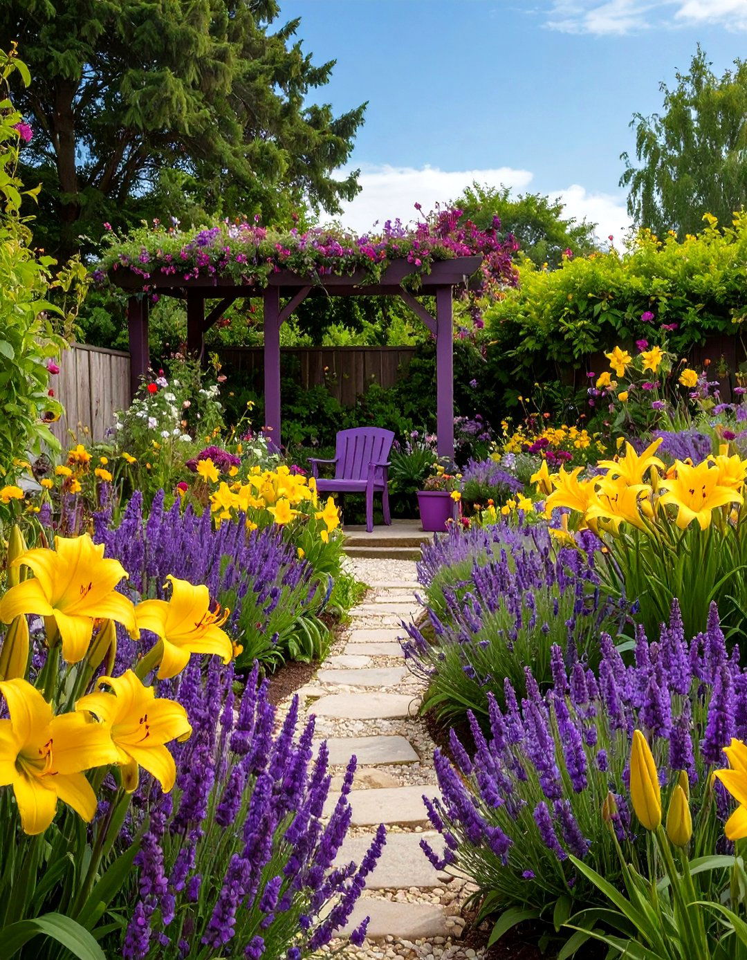 The Color Themed Garden Design - 30 garden landscape ideas