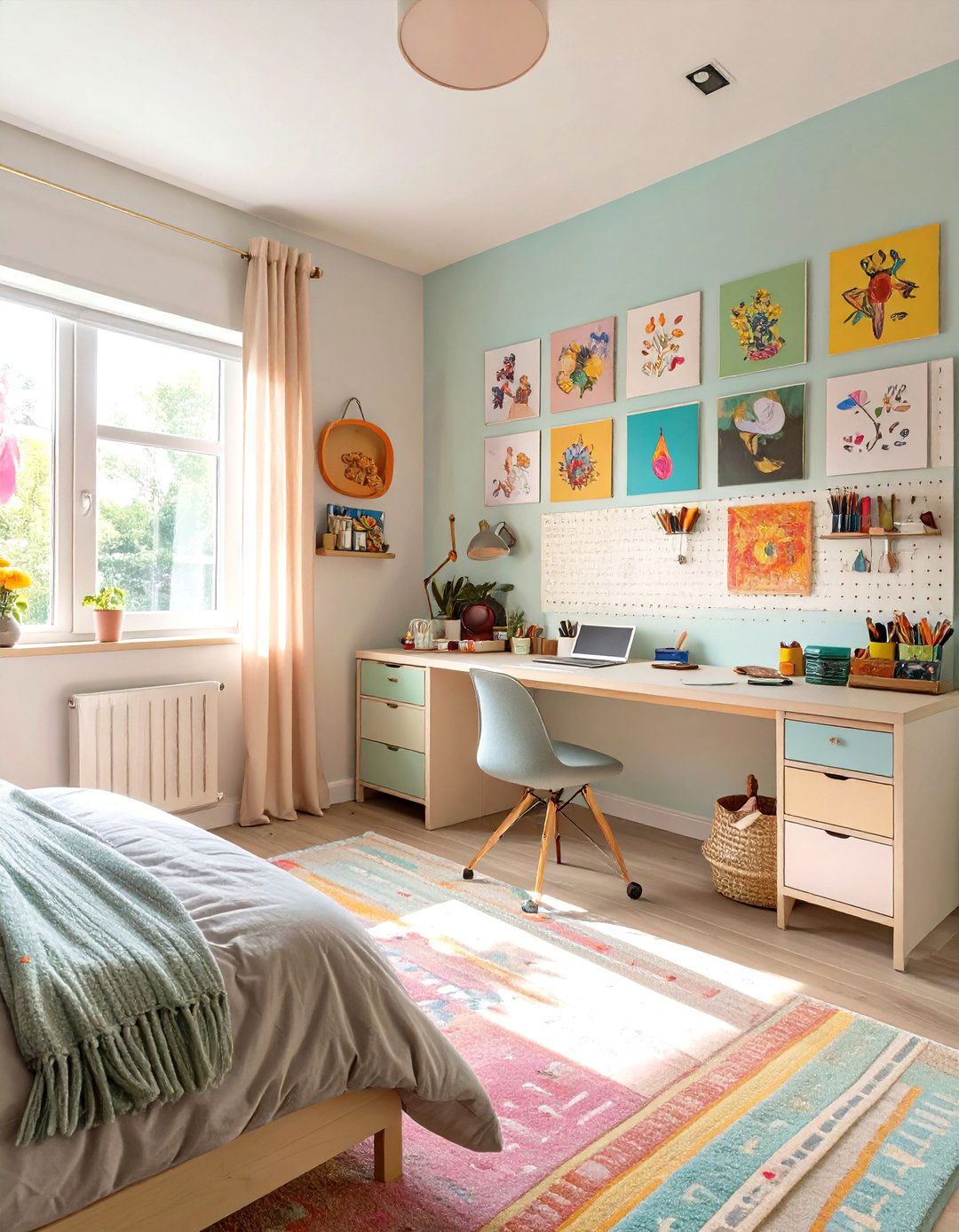 The Colorful DIY Craft Bedroom - 30 bedroom ideas for teen girls