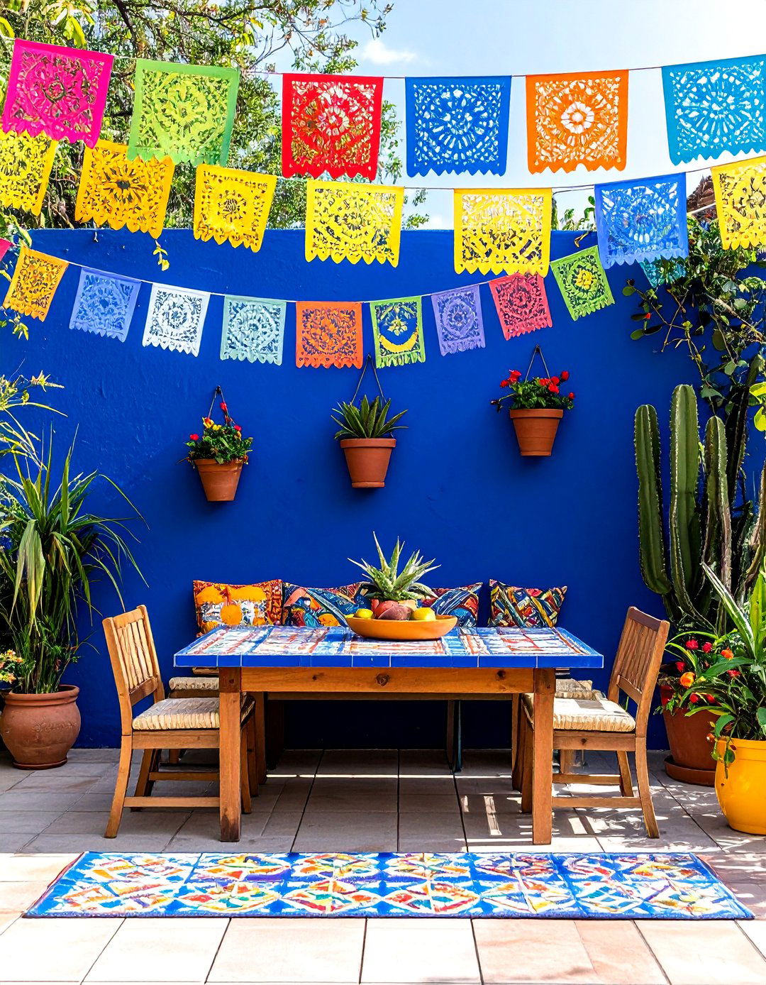 The Colorful Fiesta Backyard Patio - 30 backyard decorating ideas