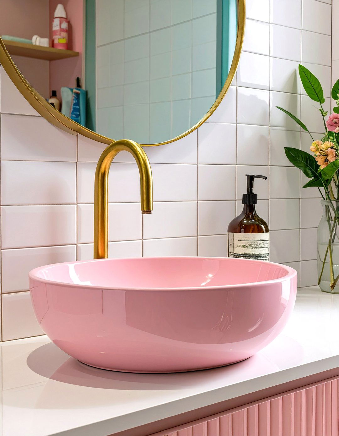 The Colorful Fixtures Bathroom - 30 bathroom decor ideas 2025