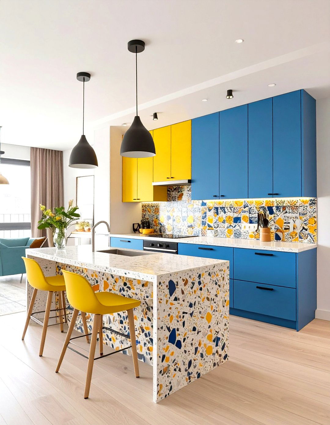 The Colorful Maximalist Open Kitchen - 30 open kitchen ideas