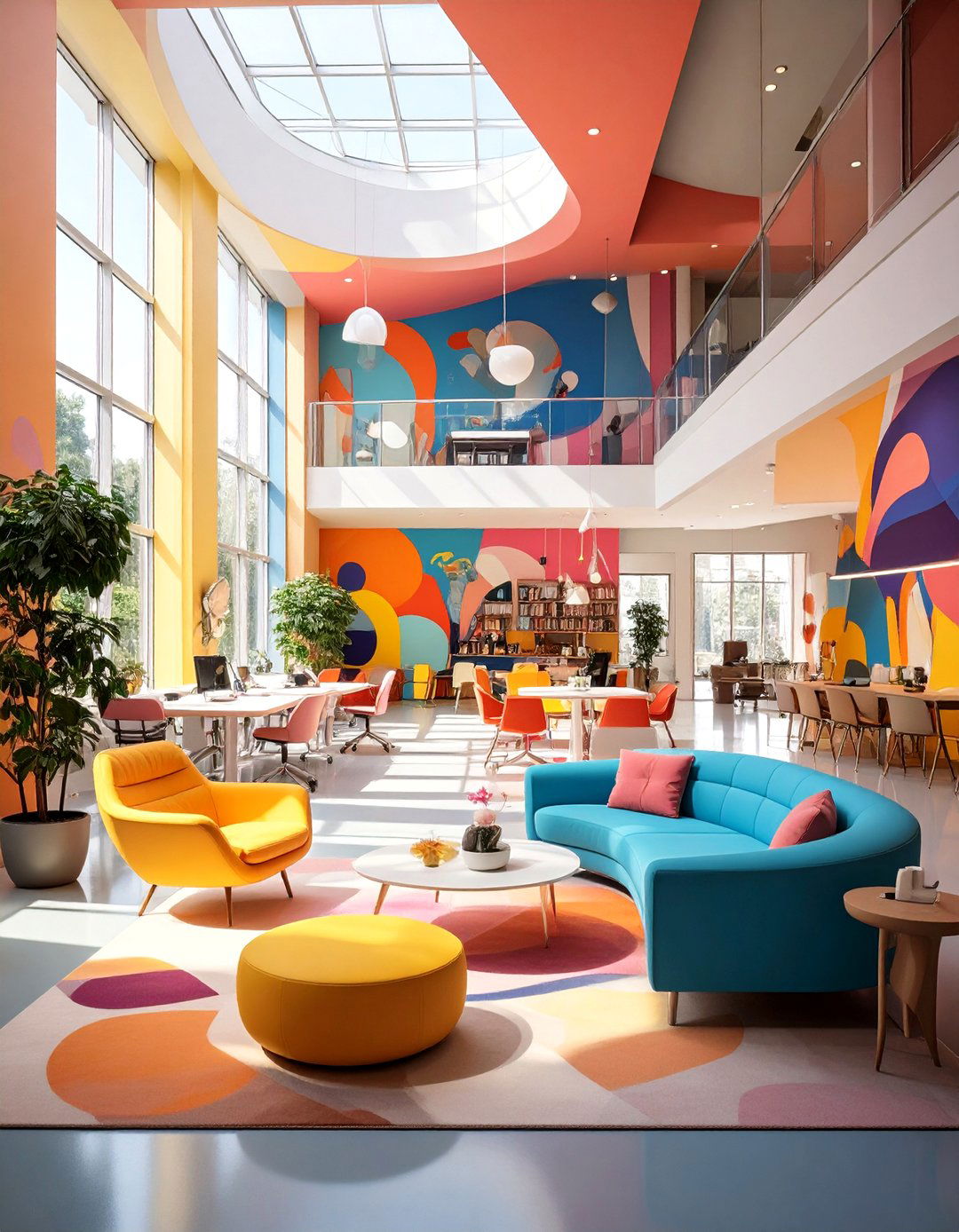 The Colorful Pop Art Studio - 30 office ideas for work
