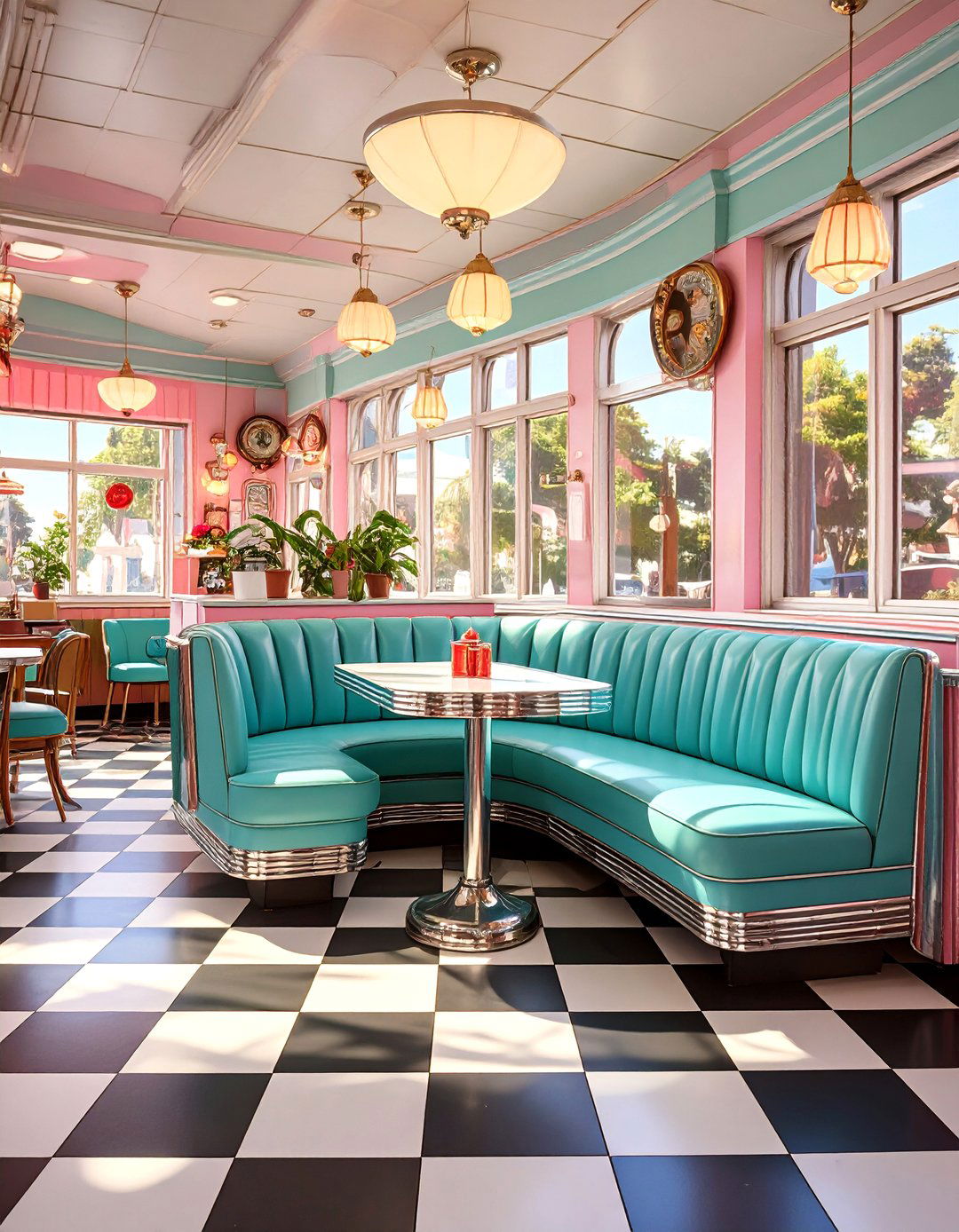 The Colorful Retro Diner - 30 ai she shed design ideas