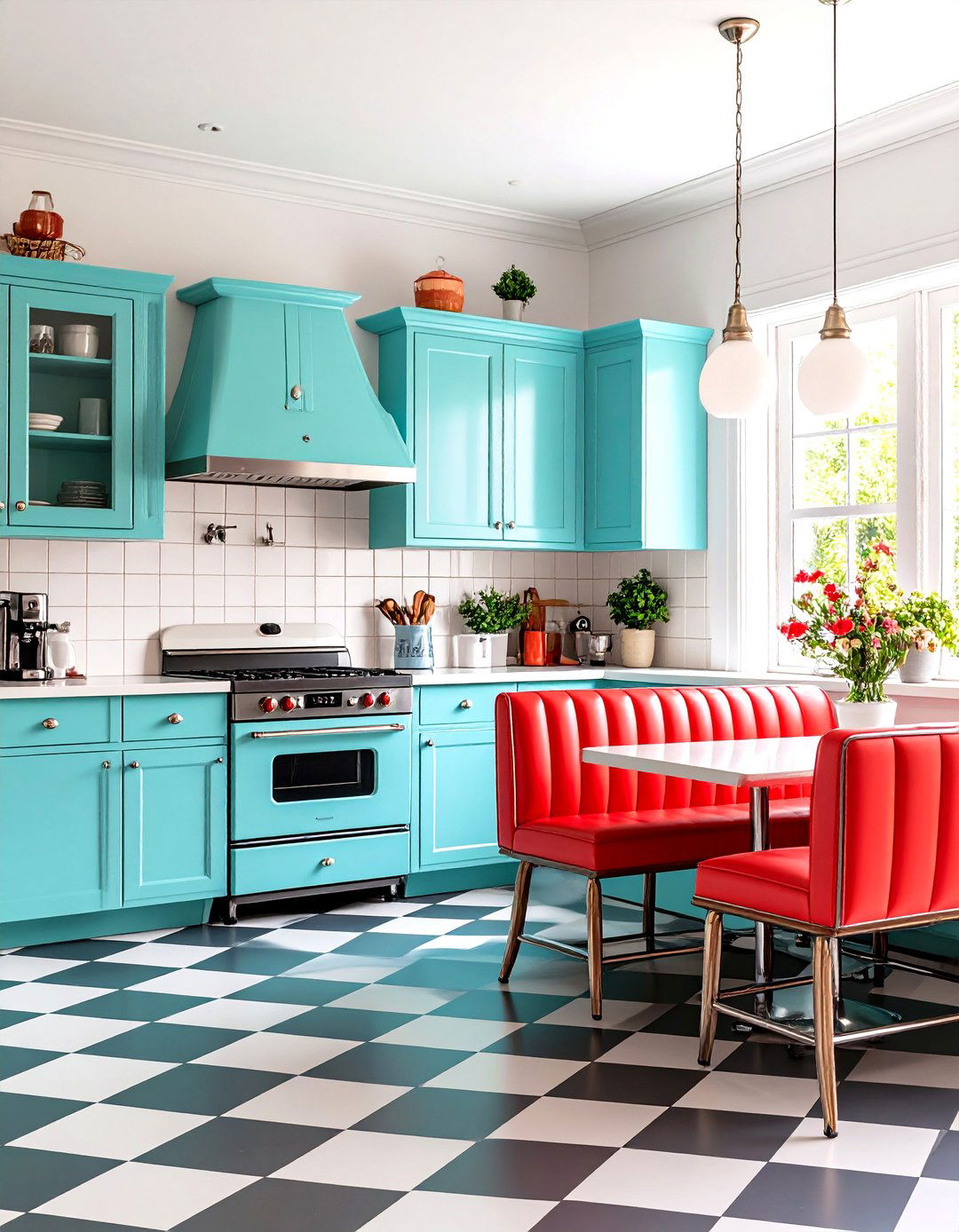 The Colorful Retro Kitchen - 30 interior design for kitchens ideas