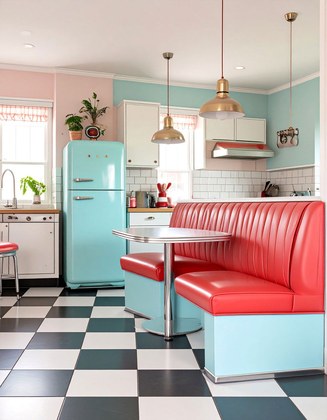 The Colorful Retro Kitchen Diner - 30 combined kitchen dining room ideas