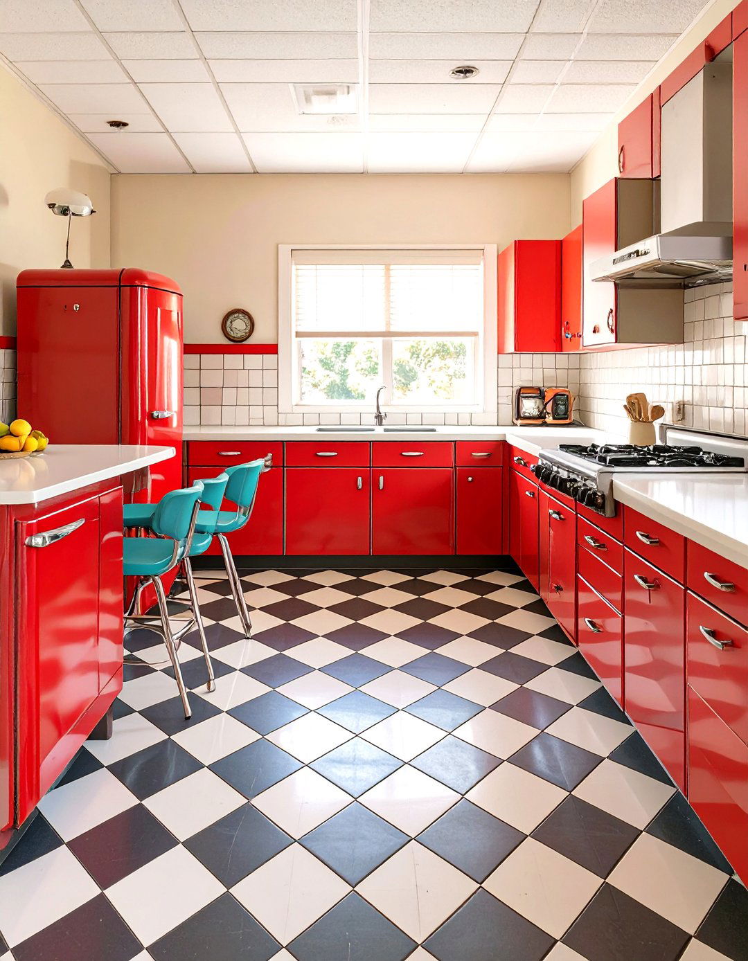 The Colorful Retro Kitchen Revival - 30 free kitchen design tool ideas