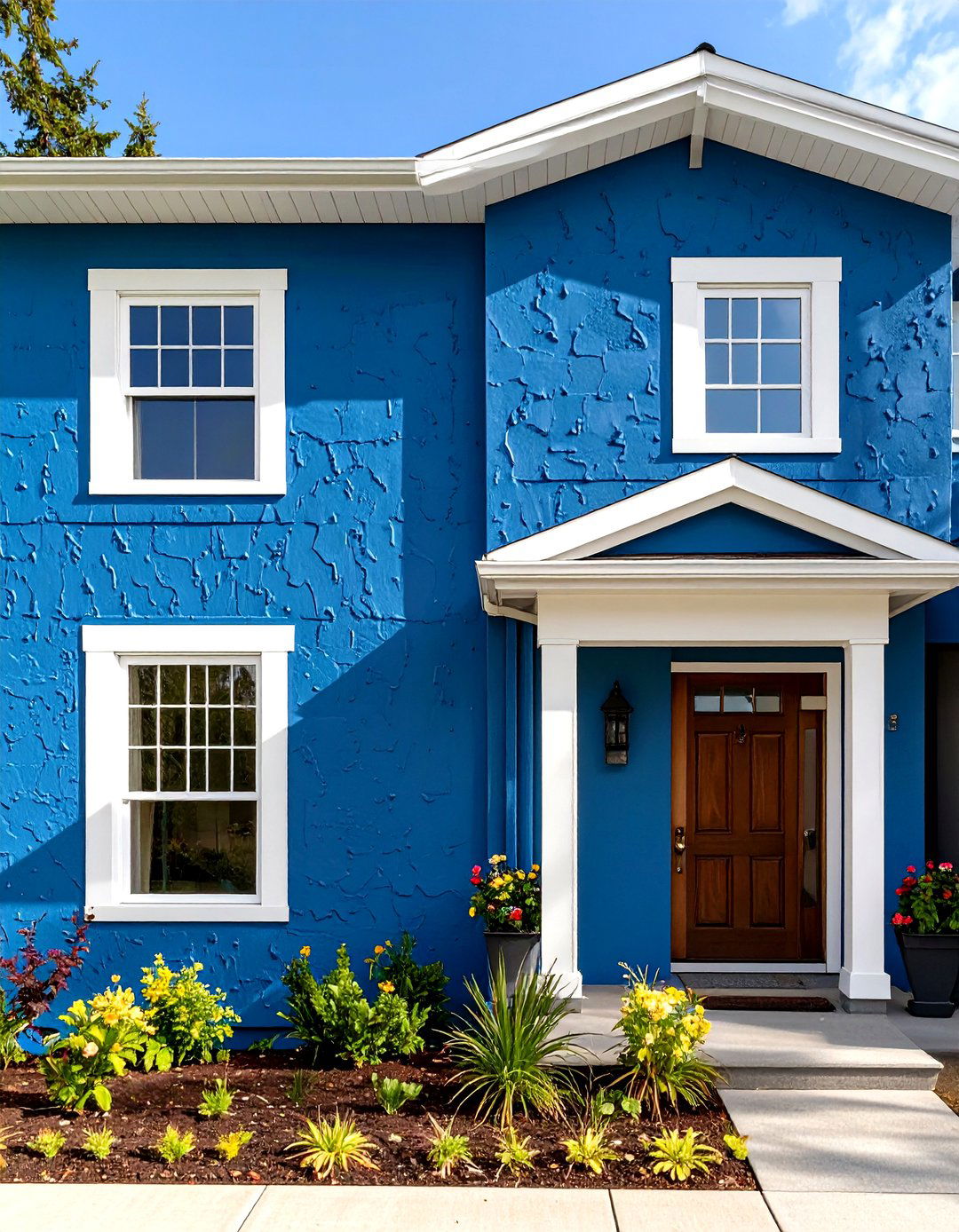 The Colorful Stucco Exterior Wall - 30 mexican house design ideas
