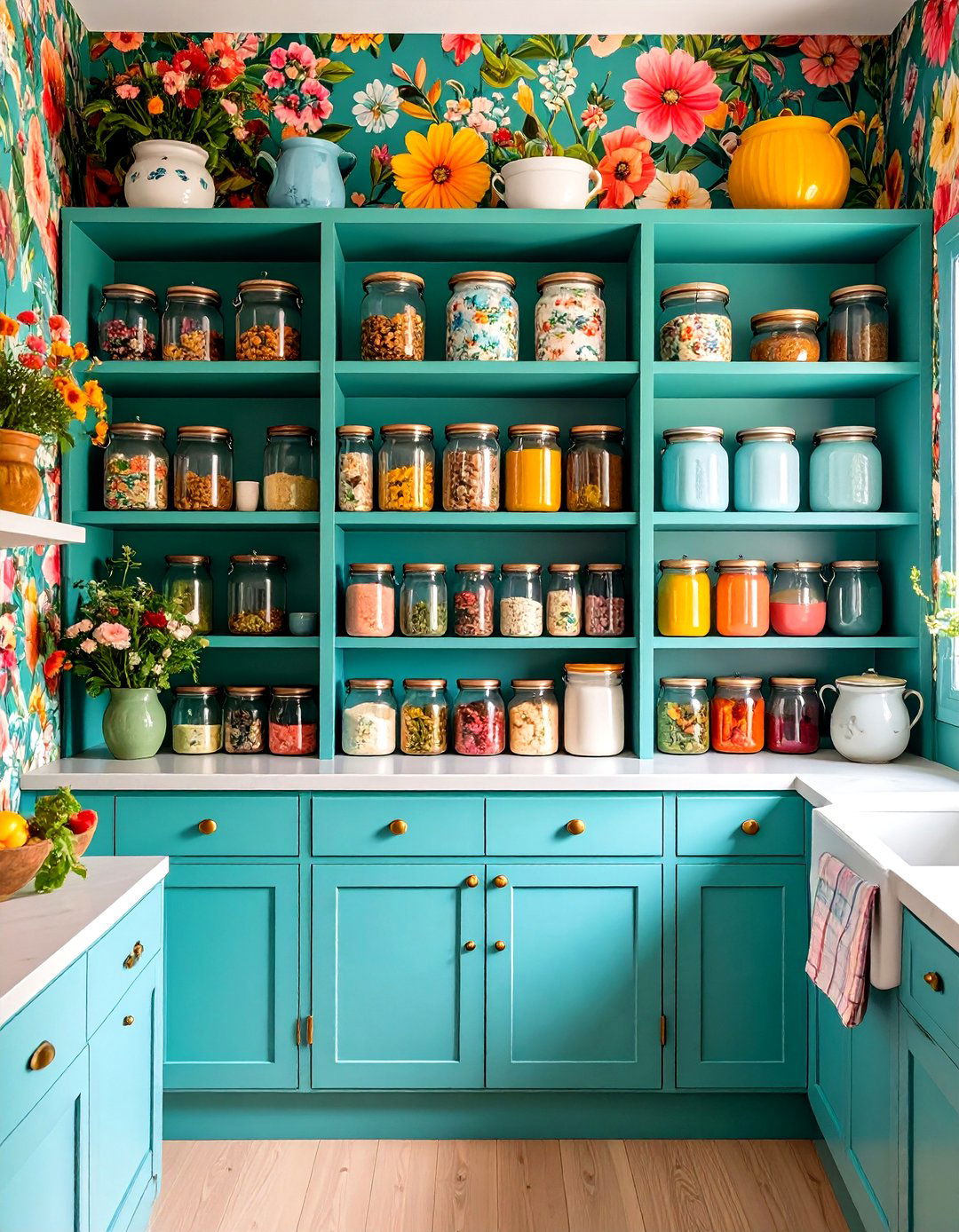 The Colorful and Eclectic Kitchen Pantry - 30 kitchen pantry designs pictures