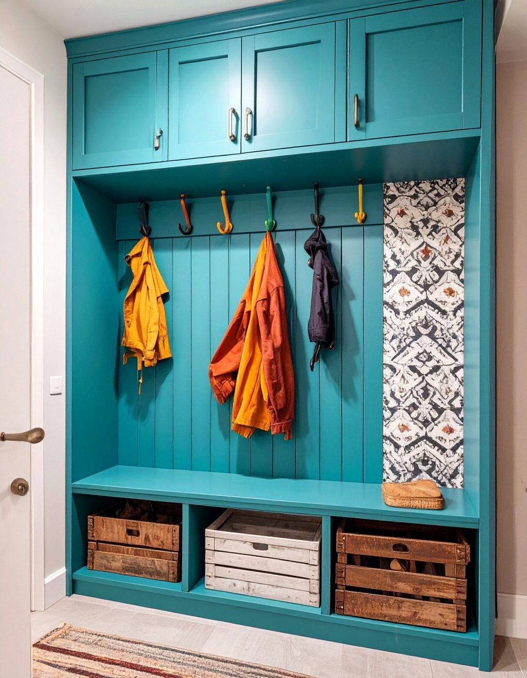 The Colorful and Eclectic Nook - 30 coat closet ideas