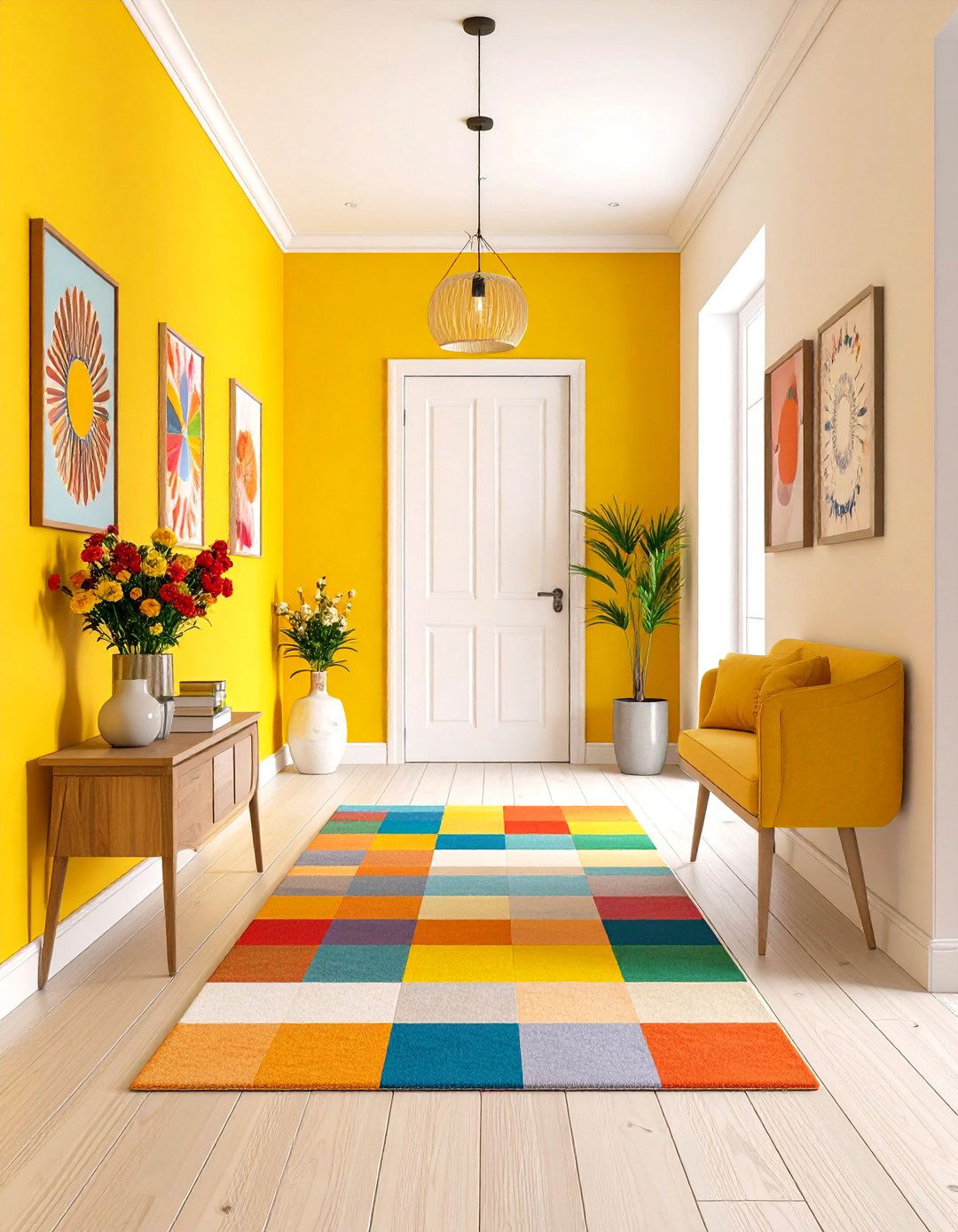 The Colorful and Playful Entry Hallway - 30 entry hallway ideas