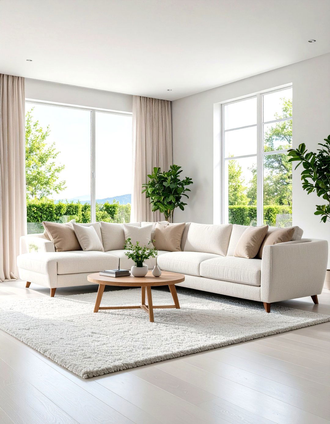 The Comfort of a Curved Boucle Sofa - 30 quiet luxury interior design ideas