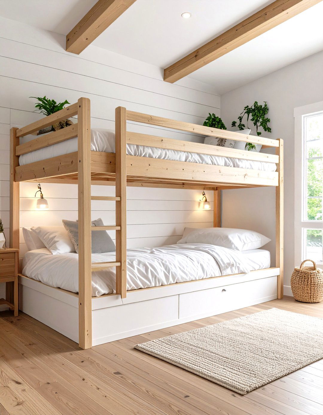 The Comfortable Built In Bunk Beds - 30 lake house decor ideas