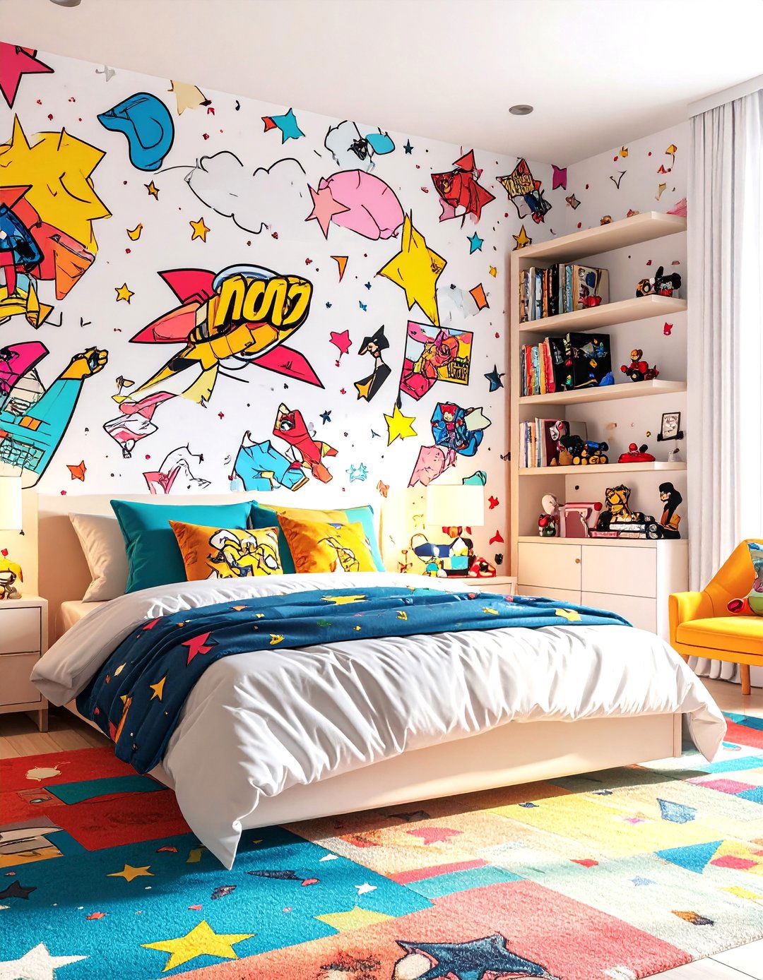 The Comic Book Hero Bedroom - 30 10 year old boy bedroom ideas