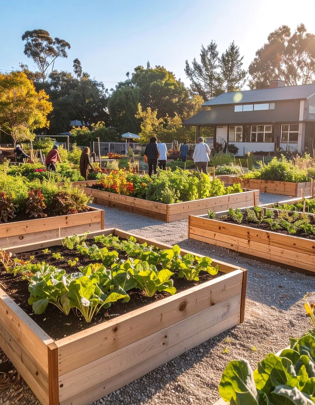 The Community Shared AI Allotment Garden - 30 ai sustainable landscape design ideas