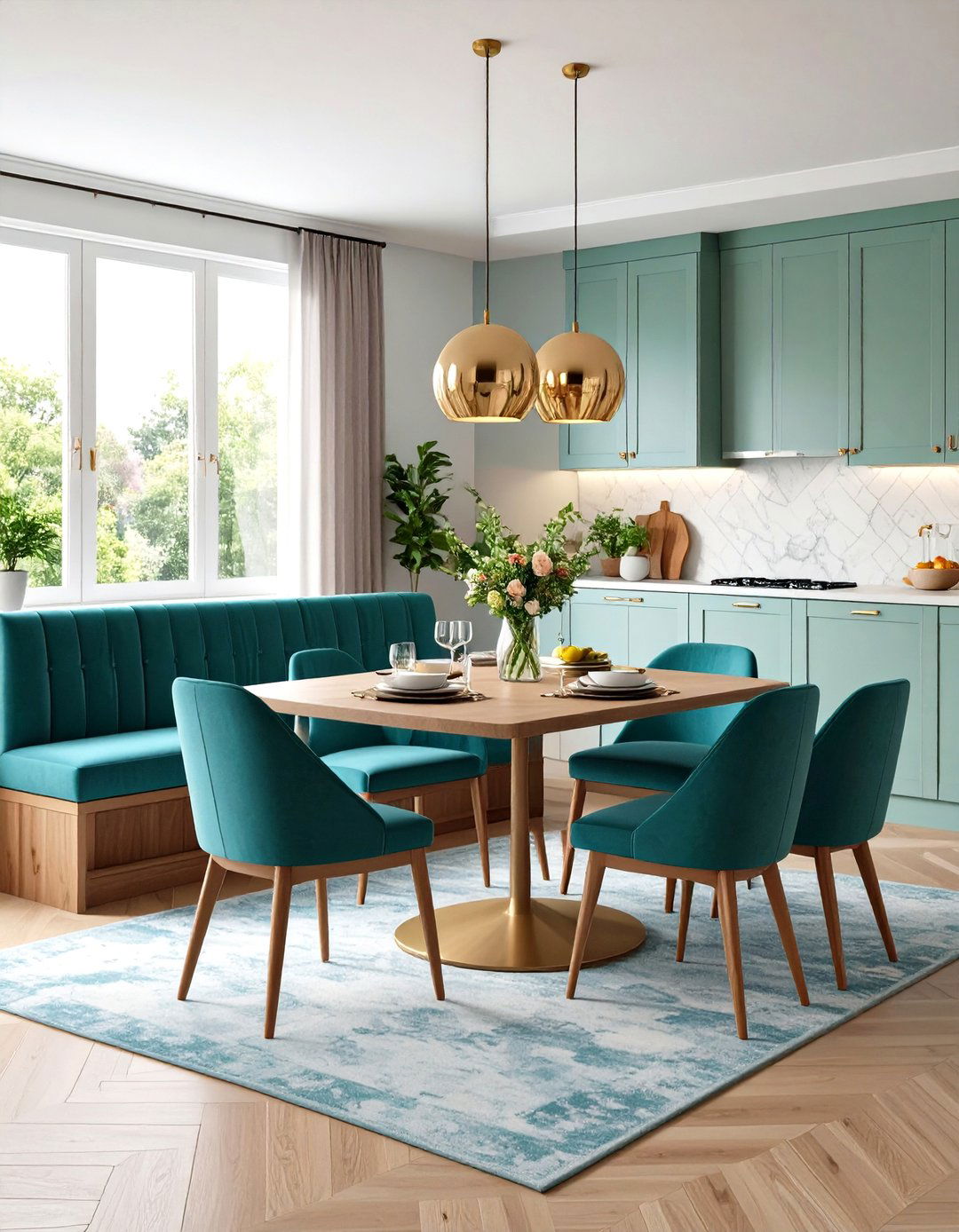 The Compact Built in Banquette Kitchen Dining Room - 30 kitchen dining room ideas