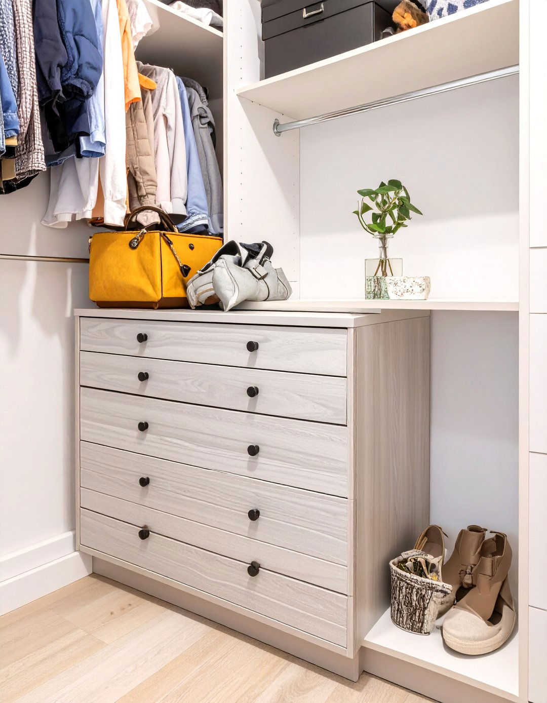 The Compact Corner Closet Dresser - 30 closet dresser ideas