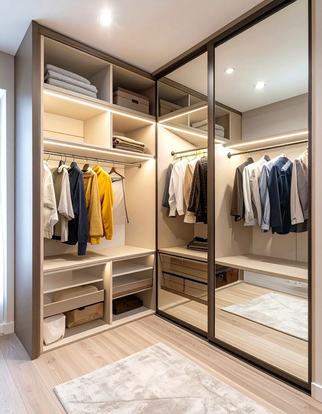 The Compact Corner Closet Solution - 30 closet layout ideas