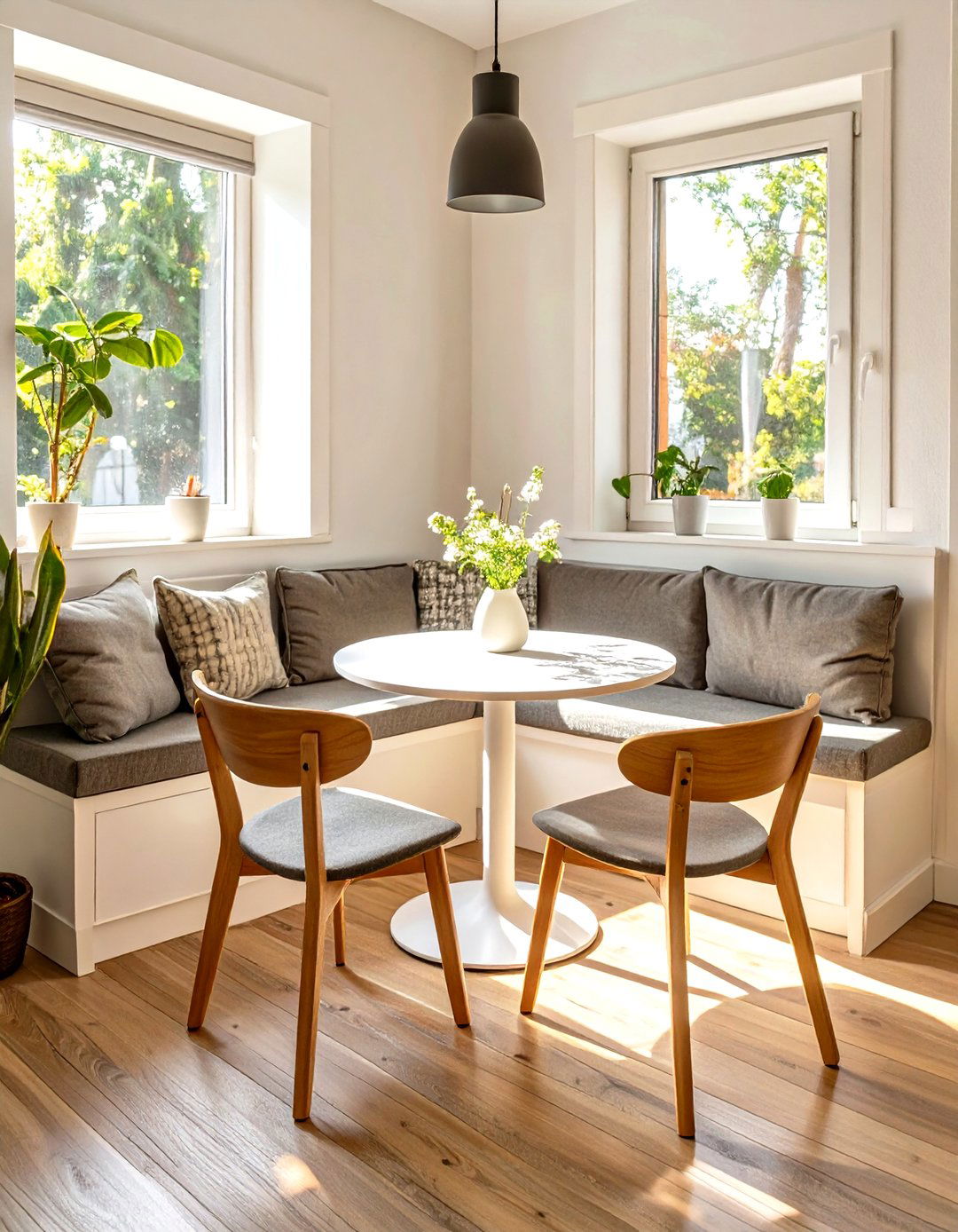 The Compact Dining Nook Table - 30 dining room table ideas