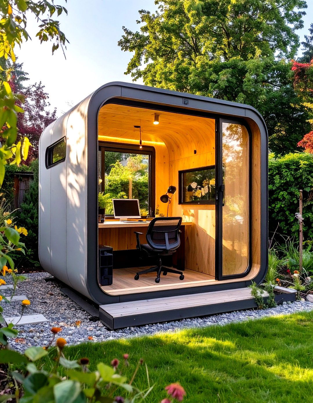 The Compact Home Office Pod - 30 garden studio design ideas